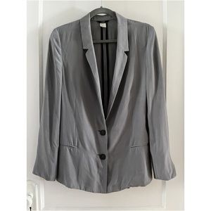 JCREW Zoey Blazer Grey Silk Sz 4